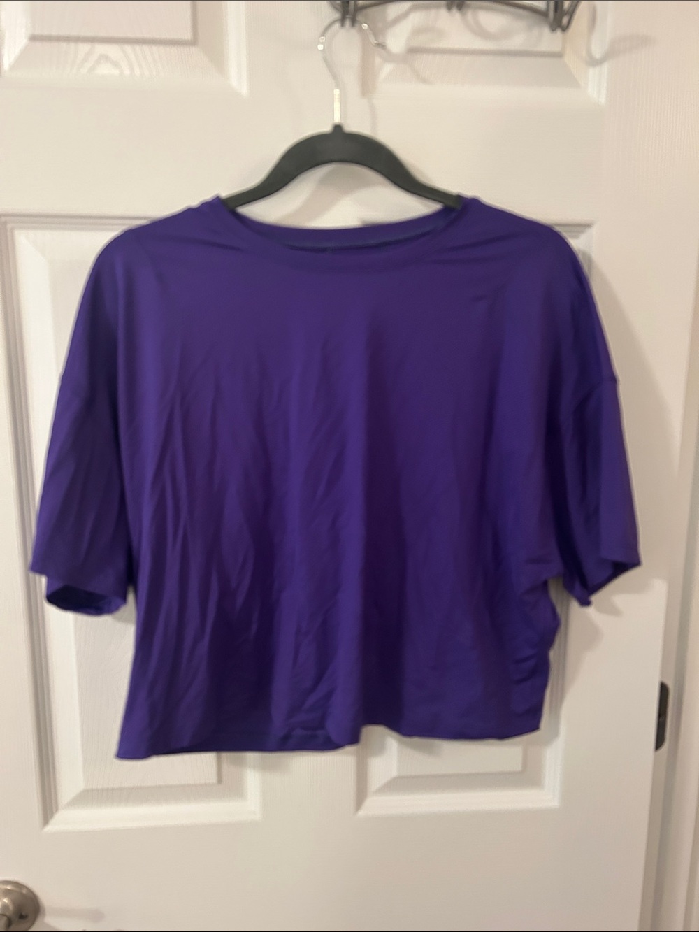 lululemon athletica Purple Relaxed Crop Tee
